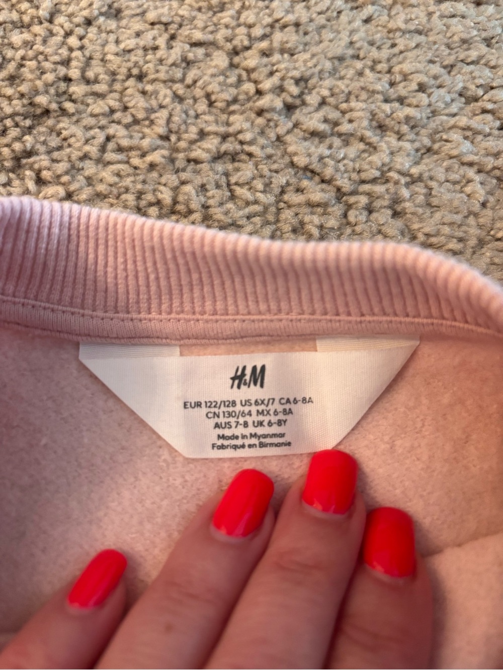 H&M Light Pink Ruffle Shoulder short Set - Picture 3 of 5